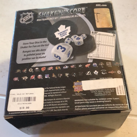 Shake n score. Mulitgame dice set - Picture 3 of 9